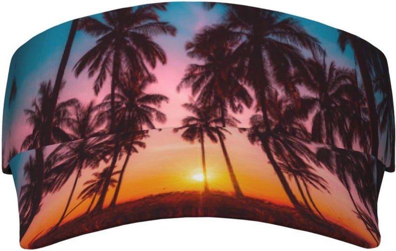 Gianlaima Sports Sun Visor Hats for Women Men Adjustable Lightweight Packable Sun Visor Hat Beach Pool Golf Tennis - Image 2